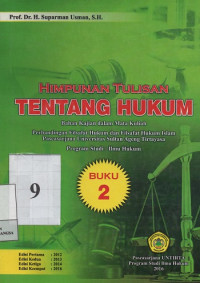 Himpunan Tulisan Tentang Bahan Kajian dan Mata Kuliah