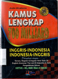 Kamus Lengkap 700 Milliard - Inggris Indonesia