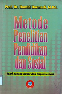 METODE PENELITIAN PENDIDIKAN DAN SOSIAL
